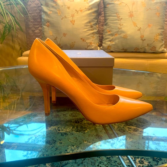 ✨Aerin✨ Caramel Fira-Calf Leather Stilettos - Picture 7 of 15
